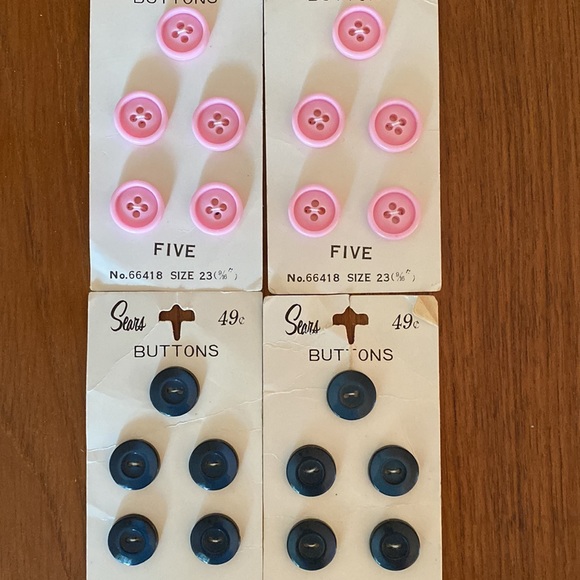 VTG 10 Sears Button Cards-46 Buttons - Picture 2 of 9